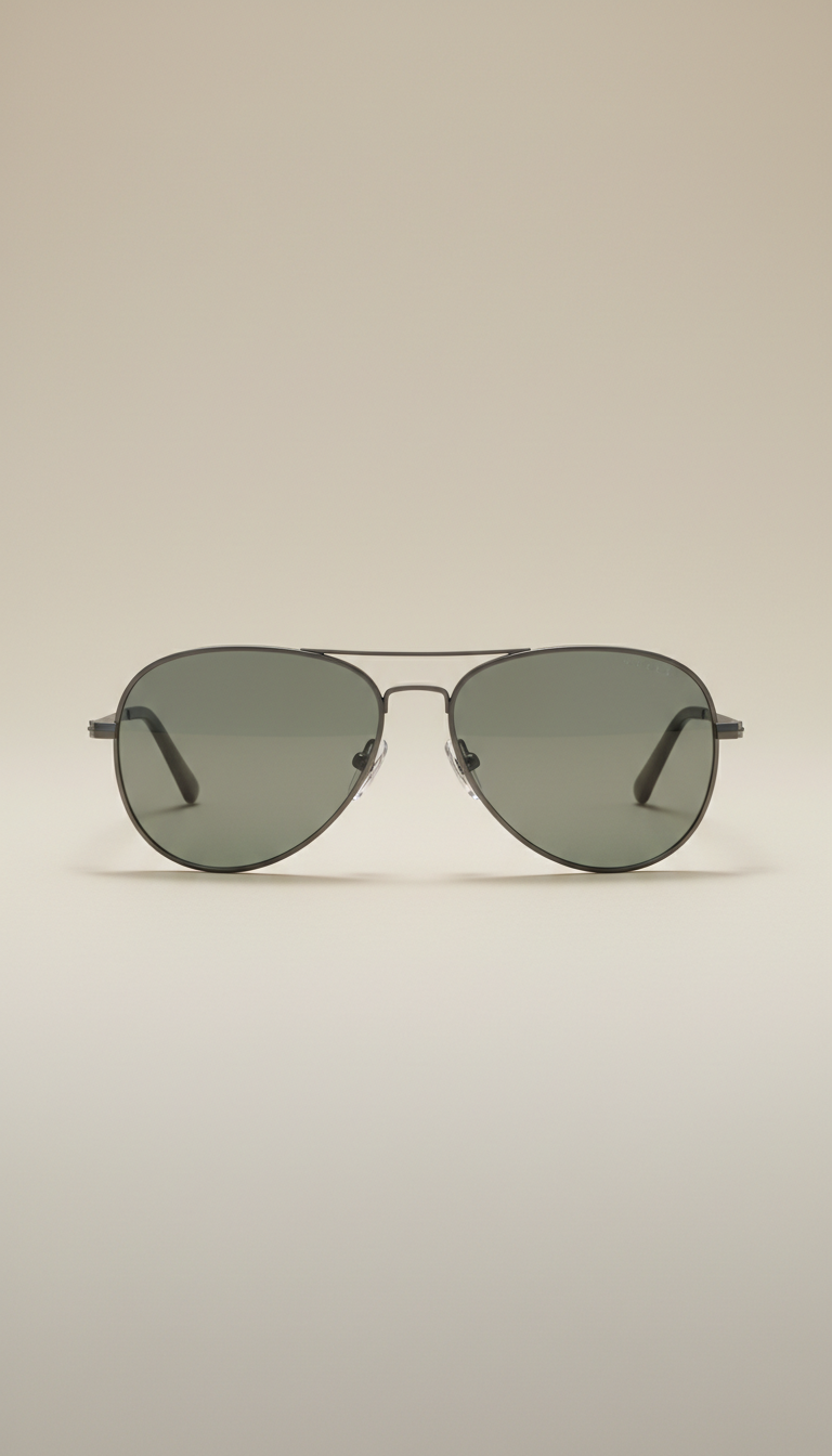 Sea Sage Matte Titanium Aviators