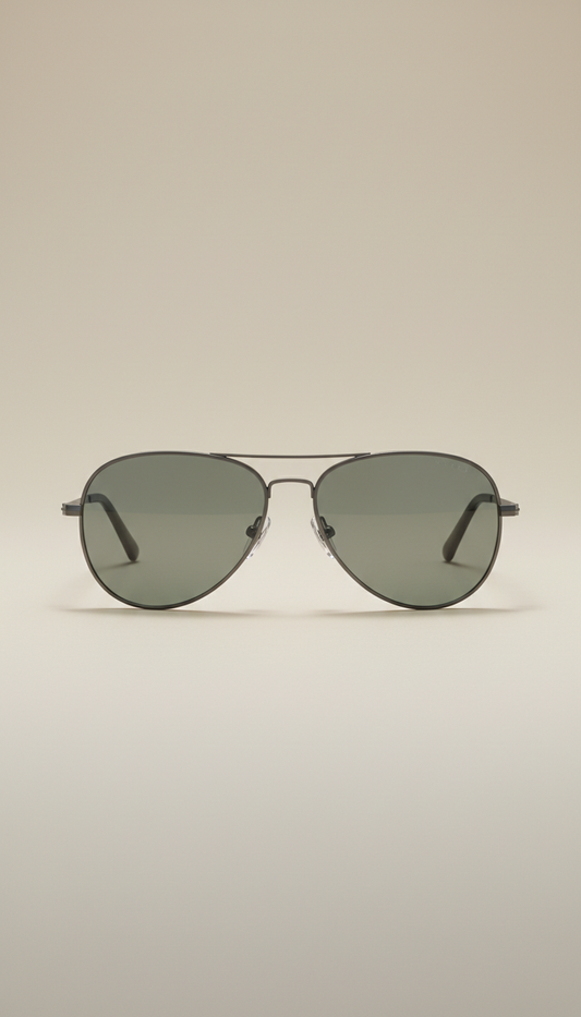 Sea Sage Matte Titanium Aviators