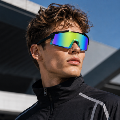 Trendy windproof sports sunglasses