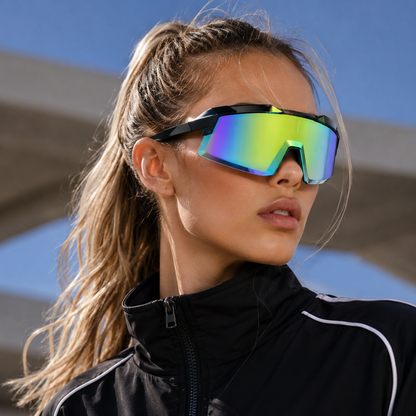 Trendy windproof sports sunglasses
