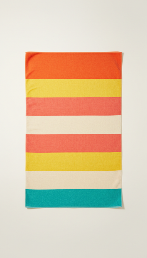 Citrus Stripe Beach Towel