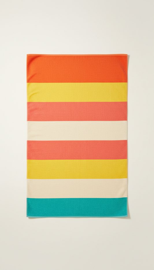 Citrus Stripe Beach Towel